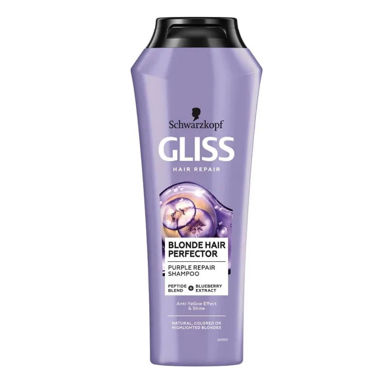 Șampon Gliss Blonde Hair Perfector pentru ceară blondă, 250ml — preț și oferte