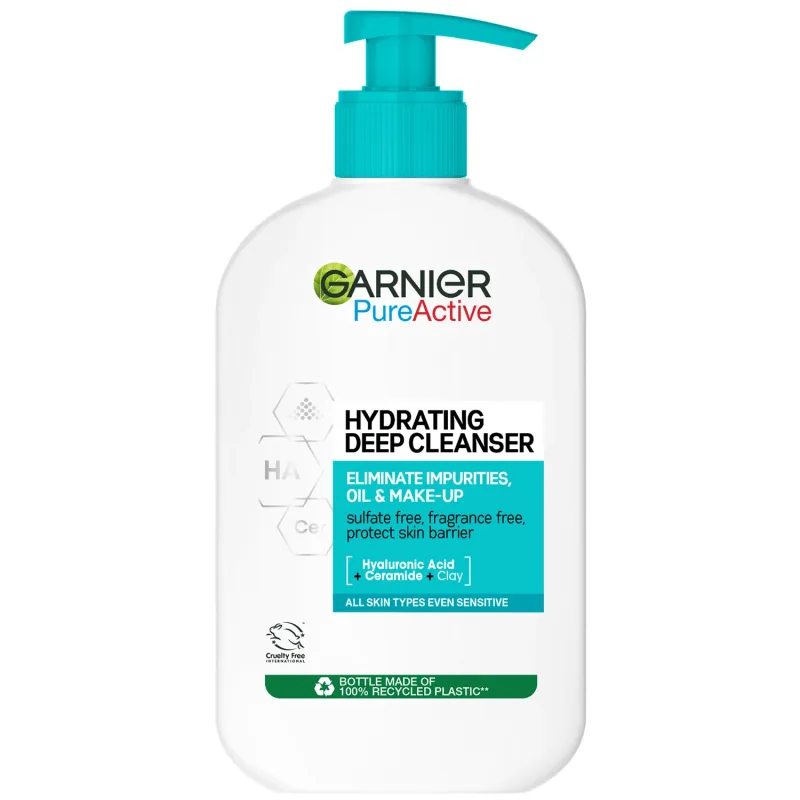 Garnier Pure Active, emulsie de curățare hidratantă, 250 ml — preț și oferte