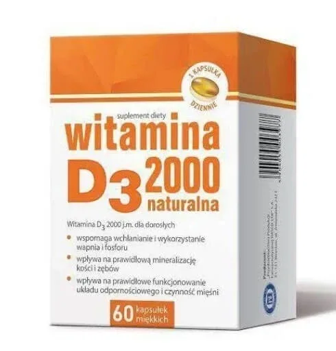 Vitamina D3 2000, 60 capsule — preț și oferte