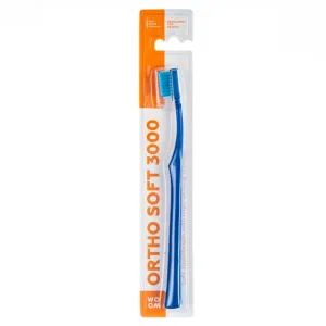 Periuța de dinți ortodontică Woom Ortho+ Soft 3000