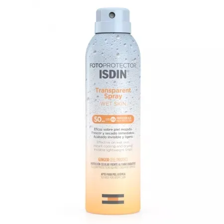 Spray Transparent de Protectie Solara Corp Wet Skin SPF 50, 250 ml, Isdin — preț și oferte