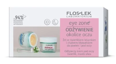 Flos-Lek Eye Zone Set el cu primula de seară și albăstrele 10g + Cremă revitalizantă 15 ml — preț și oferte