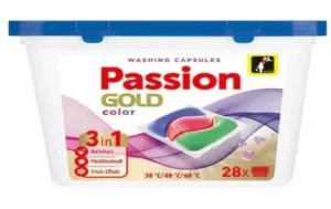 Capsule de spălare a culorii Passion Gold, 28 bucăți