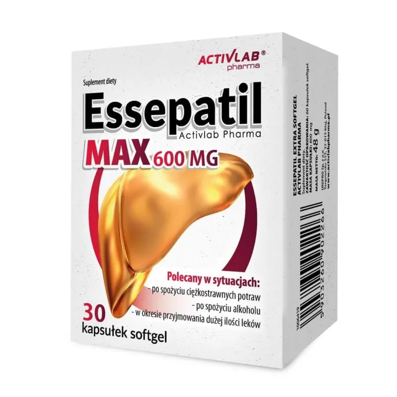 Activlab Essepatil MAX 600mg, 30 capsule — preț și oferte