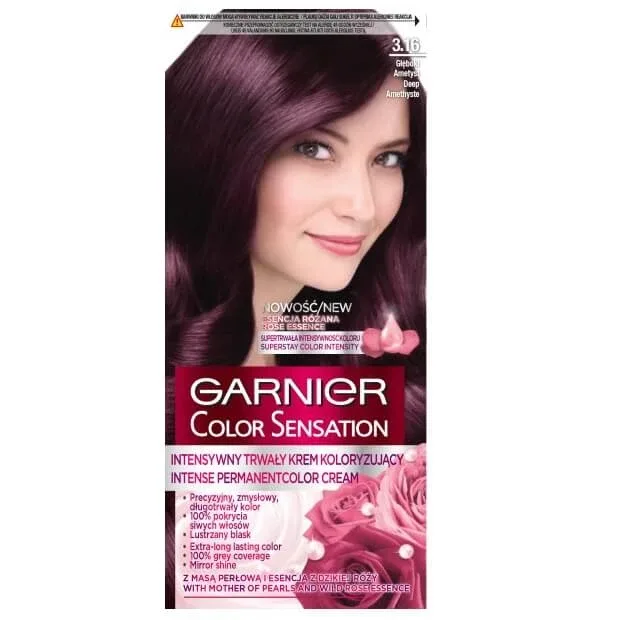 Garnier Color Sensation Hair Colour Cream 3.16 Gboki Amethyst — preț și oferte