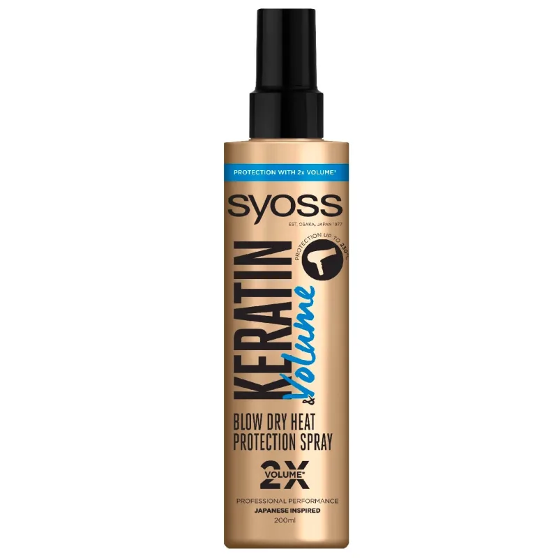 Syoss Keratin amp; Spray de protecție termică pentru păr cu volum, 200ml — preț și oferte