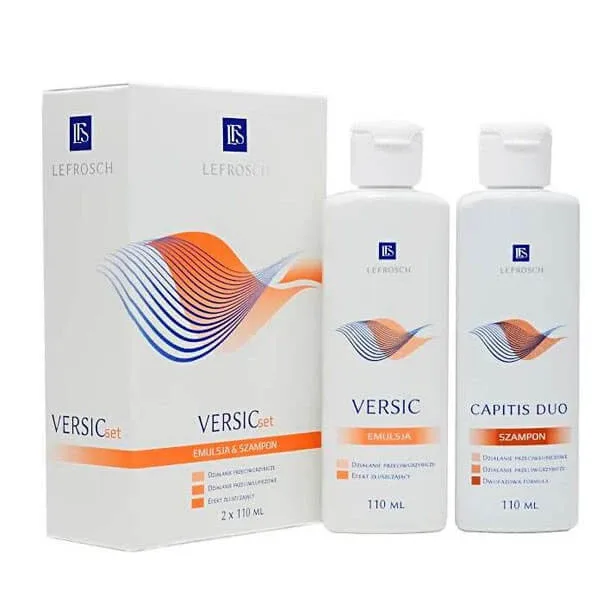 Lefrosch VersicSet, emulsie, 110 ml + Capitis Duo, șampon anti-mătreață, 110 ml — preț și oferte
