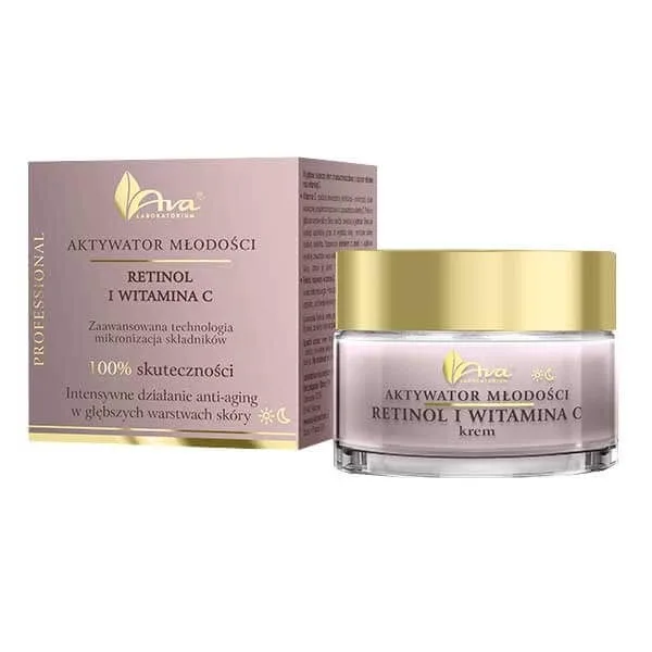 Ava Youth Activator, Retinol și vitamina C, cremă antirid, 50 ml — preț și oferte