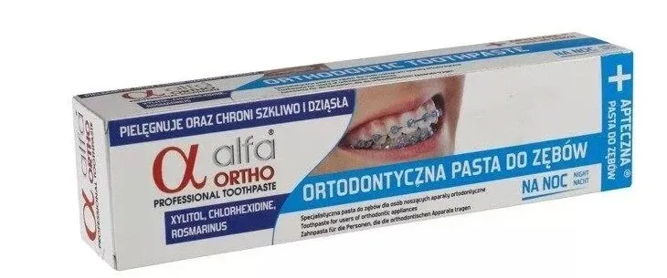 Alfa Ortho pastă de noapte pe bază de plante pentru purtătorii de aparate ortodontice 75 ml — preț și oferte
