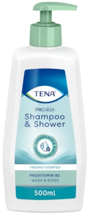 Tena Shower amp; Shampoo el wash și șampon 2in1 500ml — preț și oferte