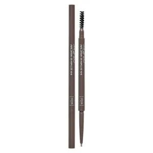 Creion pentru sprâncene Wibo Feather Brow Creator cu perie maro moale