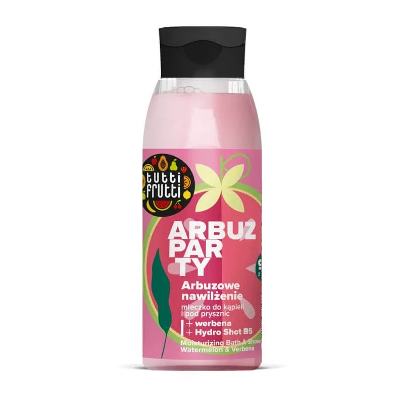 Farmona Tutti Frutti Loțiune hidratantă pentru baie și duș Pepene roșu și verbena + Hydro Shot B5, 400ml — preț și oferte