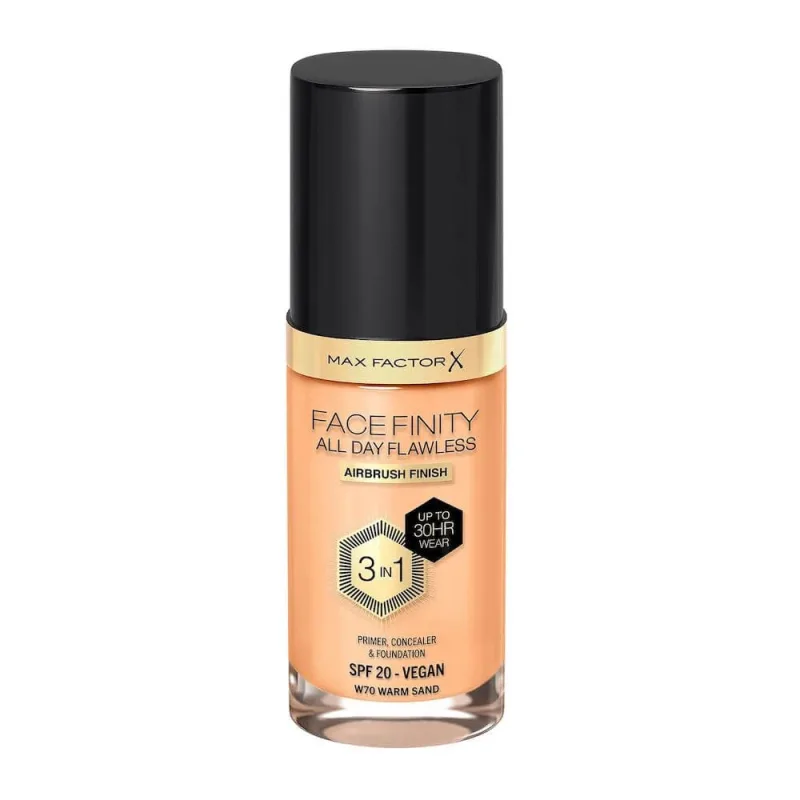 Max Factor Facefinity All Day Flawless 3 în 1 Fond de ten lichid W70 Warm Sand, 30ml — preț și oferte
