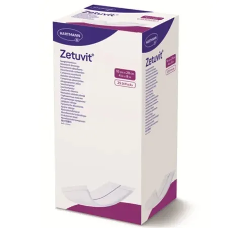 Comprese absorbante Zetuvit 10x20 cm, 25 bucati – Hartmann — preț și oferte