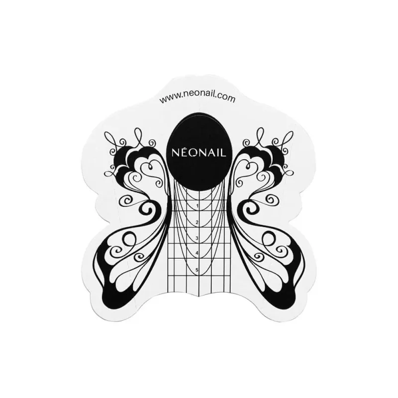 NeoNail Stencil Butterfly pentru aplicații acrilice și gel, 100 bucăți — preț și oferte