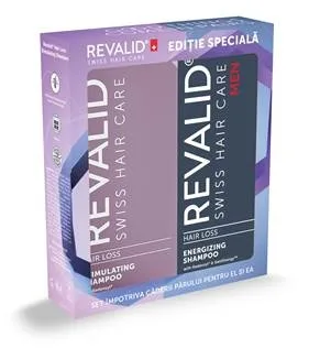 Revalid Set Sampon Energizing Barbati, 200 ml + Sampon Stimulating, 200 ml — preț și oferte