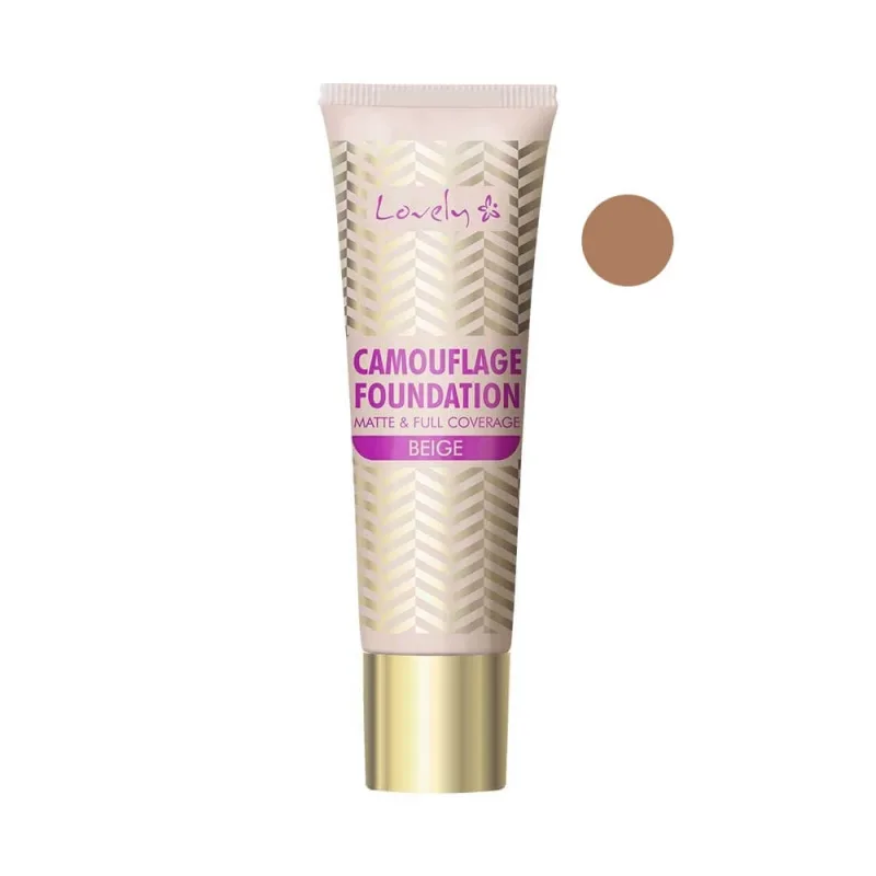 Lovely Camouflage Foundation, fond de ten matifiant și acoperitor 4 Beige, 25ml — preț și oferte