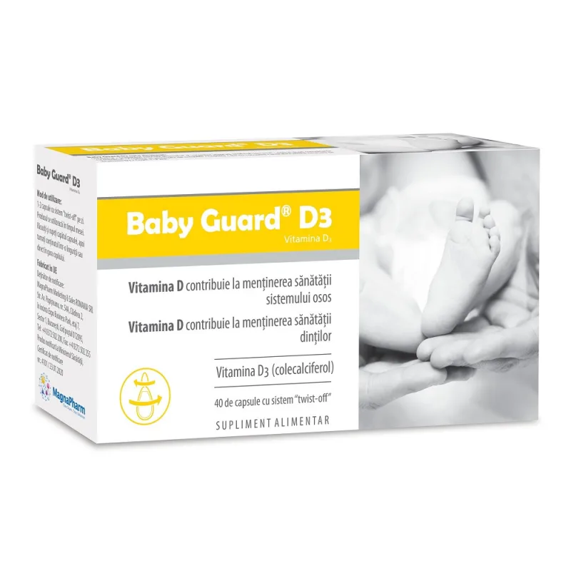 Baby Guard D3, 40 capsule, Evital — preț și oferte