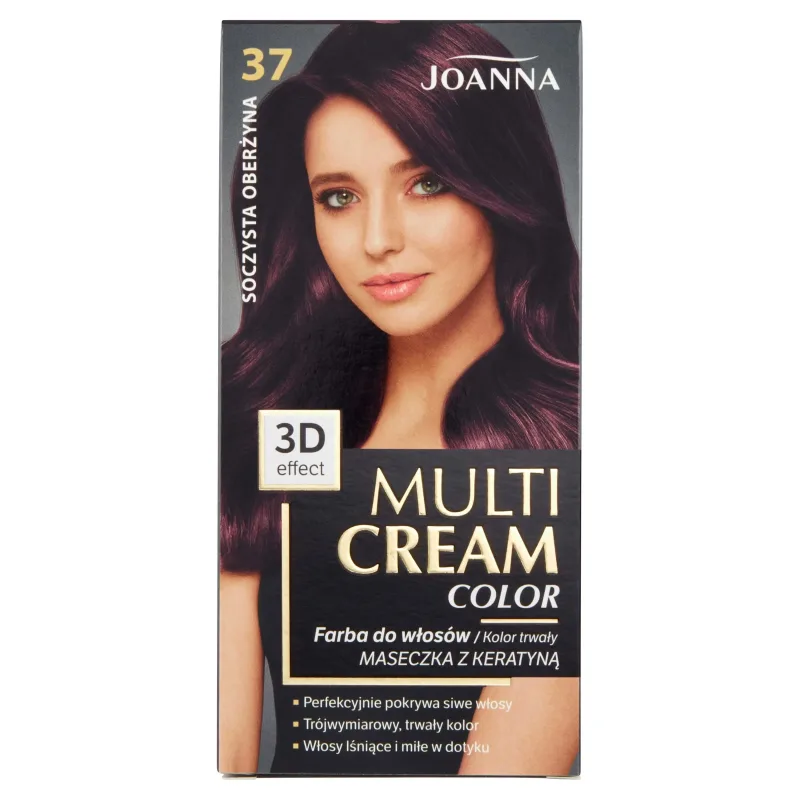 Vopsea de păr Joanna Multi Cream Color 37 Juicy Oberine — preț și oferte