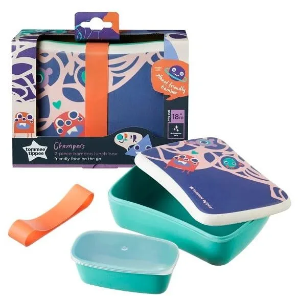 Tommee Tippee, Chompers, cutie pentru mâncare pentru bebeluși din bambus în 2 părți, 1 buc. — preț și oferte