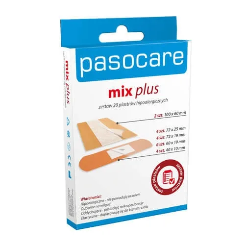 Pasocare, Mix Plus Plasturi, set, 20 buc - Viață lungă! — preț și oferte