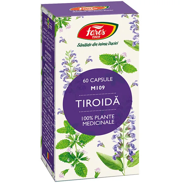Tiroida, M109, 60 capsule, Fares — preț și oferte