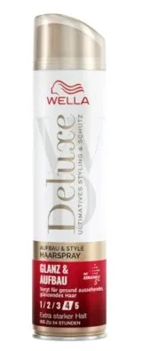 Wella Deluxe fixativ pentru păr Glanz amp; Aufbau, 250 ml — preț și oferte