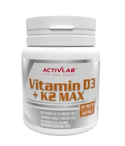 Vitamina D3 + K2 MAX, 120 comprimate — preț și oferte
