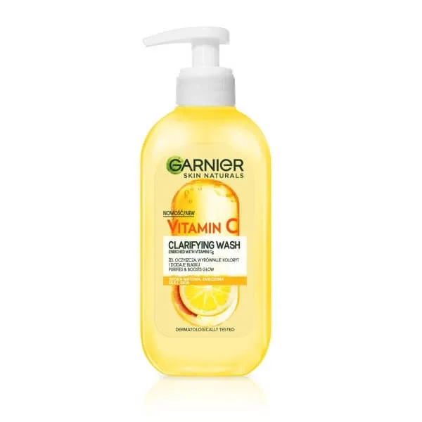 Garnier Skin Naturals Vitamin C el cleanser cu vitamina C și extract de lămâie, 200ml — preț și oferte
