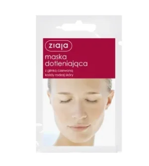 Ziaja, Mască oxigenantă cu argilă roșie pentru toate tipurile de ten, 7ml - Termen lung de valabilitate!
