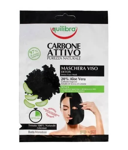 Equilibra, Mască de față purificatoare cu ingrediente active, 1 buc — preț și oferte