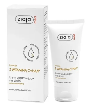 Ziaja Med, Vitamin C Treatment, Firming Day Cream, SPF 6, 50 ml - Utilizare pe termen lung!