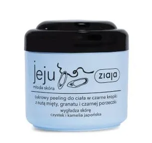 Ziaja, Jeju Moda skóra, Exfoliant cu zahăr pentru corp în puncte negre, 200 ml - Termen lung de valabilitate! — preț și oferte