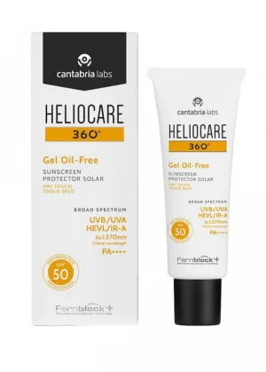 Heliocare 360 Gel Oil-Free SPF50+ – protectie solara ten mixt/gras 50ml