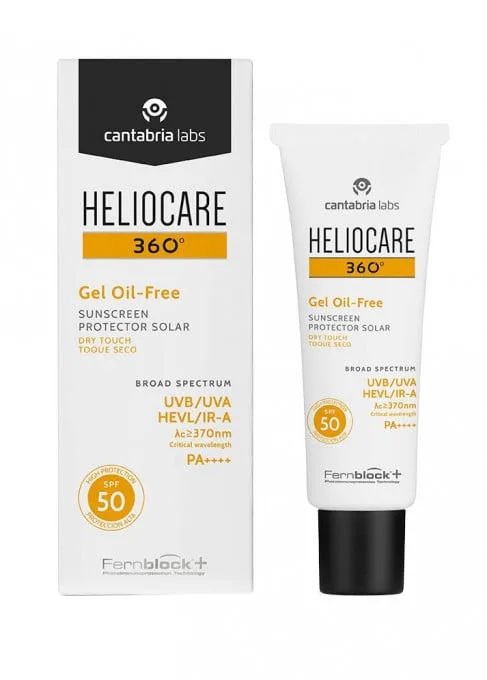 Heliocare 360 Gel Oil-Free SPF50+ – protectie solara ten mixt/gras 50ml CANTABRIA — preț și oferte