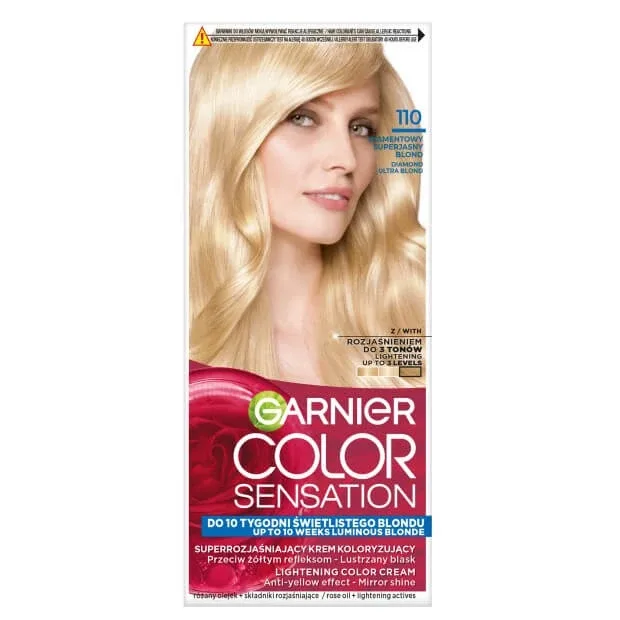 Garnier Color Sensation Cremă de culoare pentru păr 110 Diamond Super Bright Blonde — preț și oferte