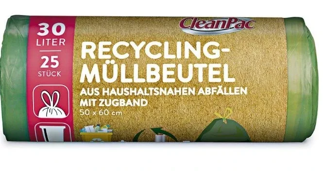 CleanPac, Saci de gunoi cu șnur 30l, 25 bucăți — preț și oferte