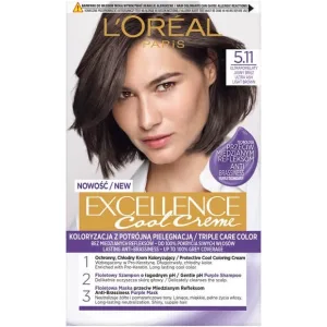L Oreal Paris Excellence Cool Creme Wax Colour 5.11 Ultra Light Grey Birch