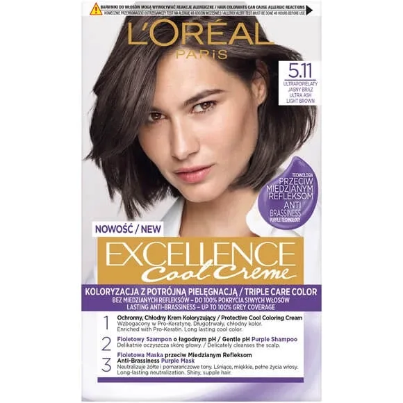 L Oreal Paris Excellence Cool Creme Wax Colour 5.11 Ultra Light Grey Birch — preț și oferte