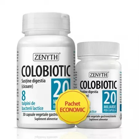 Pachet Colobiotic, Probiotic 20 miliarde, 30 + 10 capsule, Zenyth — preț și oferte