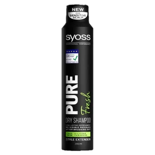 Șampon uscat Syoss Pure Fresh pentru toate tipurile de păr, 200ml — preț și oferte