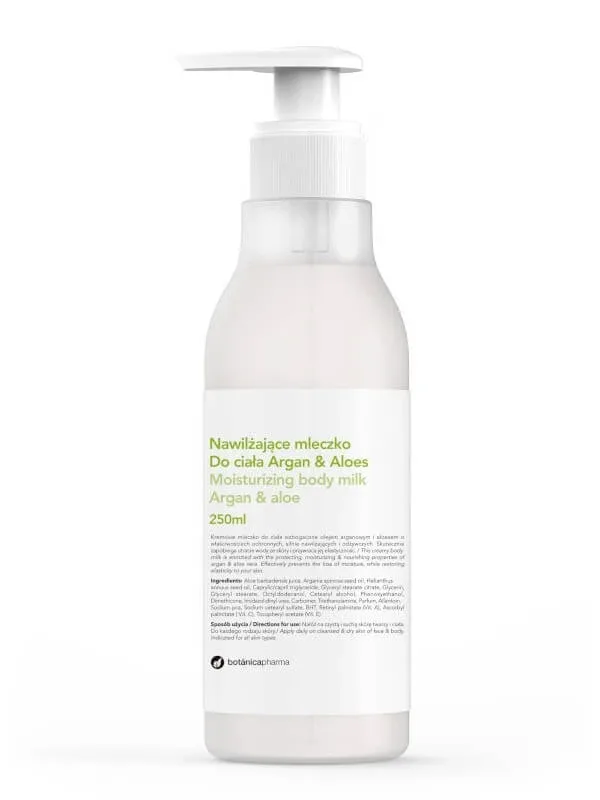 Botanicapharma Lapte de corp hidratant Argan and Aloe Vera, 250ml — preț și oferte
