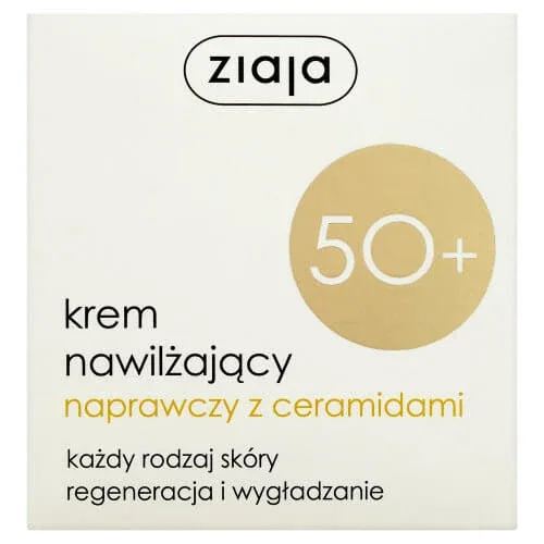 Ziaja 50+, cremă hidratantă reparatoare cu ceramide, 50ml - Termen lung de valabilitate! — preț și oferte