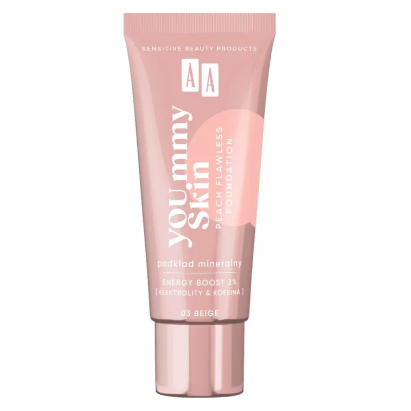 AA YOU.mmy Skin Peach Flawless Fond de ten mineral 03 Beige, 30ml — preț și oferte
