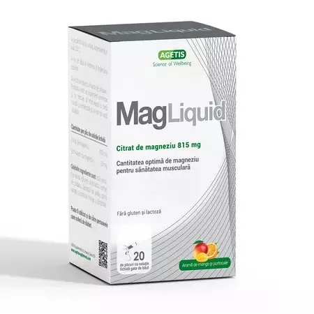 MagLiquid Solutie, 815 mg, 20 plicuri, Agetis — preț și oferte