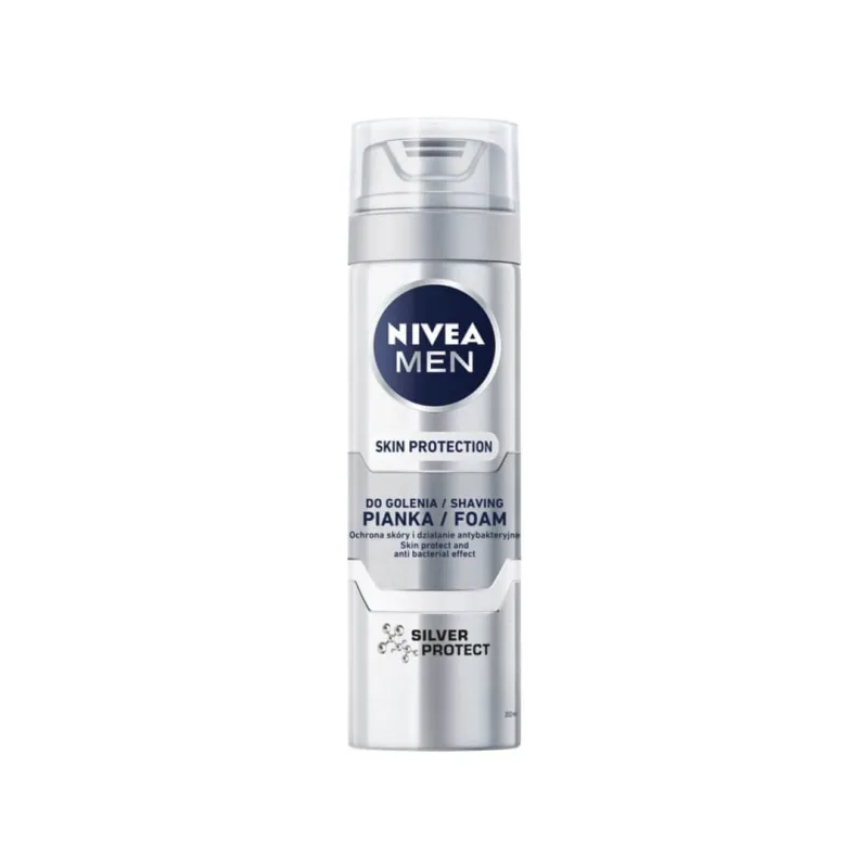 Nivea Men Skin Protection Spumă de ras Silver Protect, 200ml — preț și oferte