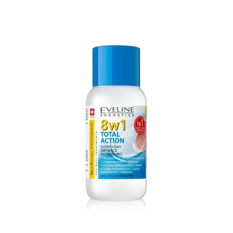 Eveline Cosmetics Nail Therapy Total Action 8w1 Express remover, 150ml — preț și oferte