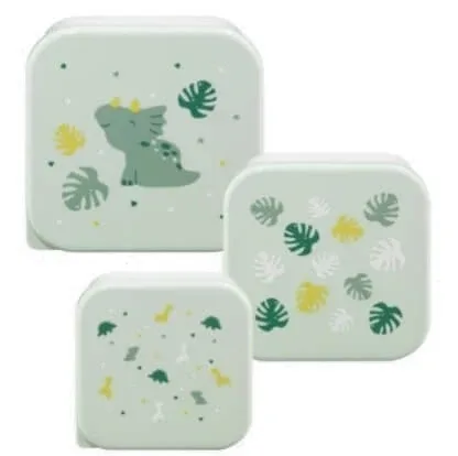 Babylove, Snack Pudka, Dino verde, set de 3 bucăți — preț și oferte