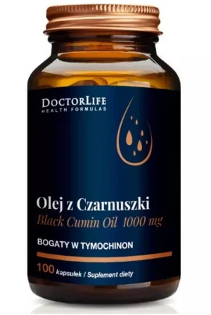 Doctor Life Ulei de chimen negru 1000mg, 100 capsule