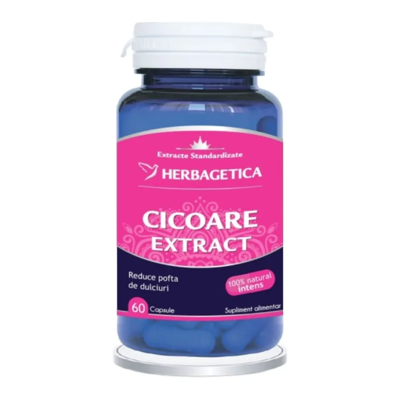 Cicoare Extract, 60 capsule, Herbagetica — preț și oferte